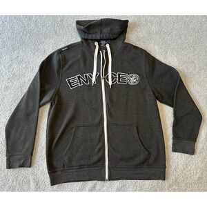 Men's ENYCE ASean Combs Co. Zip‎ Up Hoodie Sweatshirt Gray Size XL
